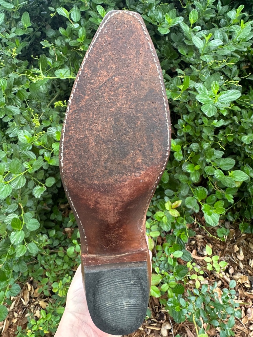 LUCCHESE 1883 Leather Cowboy Boots 8 - Picture 15 of 16